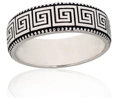 Diamond Sky Jewelry Sidabrinis žiedas „Meander“