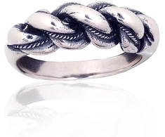 Diamond Sky Jewelry Sidabrinis žiedas „Namejs VII“