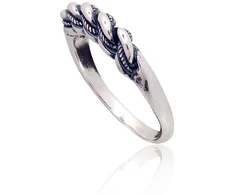 Diamond Sky Jewelry Sidabrinis žiedas „Namejs IX“