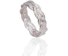 Diamond Sky Jewelry Sidabrinis žiedas „Namejs V“