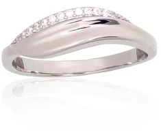 Diamond Sky Jewelry Sidabrinis žiedas su cirkoniais „Kristalo Takas III“