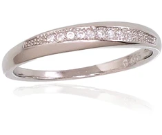 Diamond Sky Jewelry Sidabrinis žiedas su cirkoniais „Shining Path V“