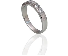Diamond Sky Jewelry Sidabrinis žiedas su cirkoniais „Domino II“