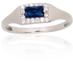 Diamond Sky Jewelry Sidabrinis žiedas su cirkoniais „Barbara“