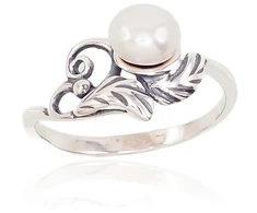 Diamond Sky Jewelry Sidabrinis žiedas su perlais „Isabelle“