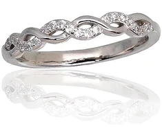 Diamond Sky Jewelry Sidabrinis žiedas su cirkoniais „Namejs IV“