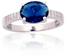 Diamond Sky Jewelry Sidabrinis žiedas su cirkoniais „Adamas“