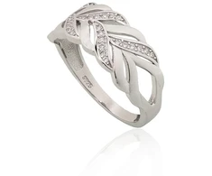 Diamond Sky Jewelry Sidabrinis žiedas su cirkoniais „Louise VIII“