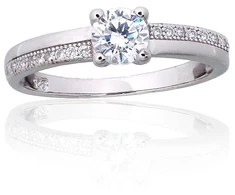 Diamond Sky Jewelry Sidabrinis žiedas su cirkoniais „Junona X“