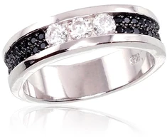 Diamond Sky Jewelry Sidabrinis žiedas su cirkoniais „Gothic II“