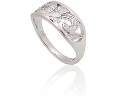 Diamond Sky Jewelry Sidabrinis žiedas su cirkoniais „Andorra“