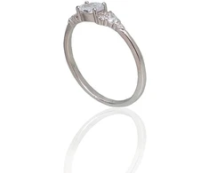 Diamond Sky Jewelry Sidabrinis žiedas su cirkoniais „Vienna“
