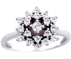 Diamond Sky Jewelry Sidabrinis žiedas su cirkoniais „Frozen Light III“