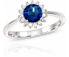 Diamond Sky Jewelry Sidabrinis žiedas su cirkoniais „Prabanga“