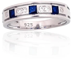 Diamond Sky Jewelry Sidabrinis žiedas su cirkoniais „Mosaic“