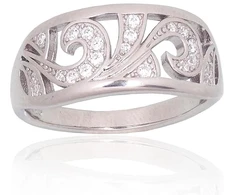 Diamond Sky Jewelry Sidabrinis žiedas su cirkoniais „Andorra“
