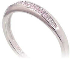Diamond Sky Jewelry Sidabrinis žiedas su cirkoniais „Shining Path III“