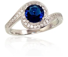Diamond Sky Jewelry Sidabrinis žiedas su cirkoniais „Kometa II“