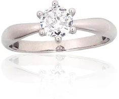 Diamond Sky Jewelry Sidabrinis žiedas su cirkoniais „Juno VI“
