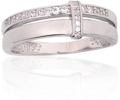 Diamond Sky Jewelry Sidabrinis žiedas su cirkoniais „Shining Path“