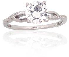 Diamond Sky Jewelry Sidabrinis žiedas su cirkoniais „Juno V“