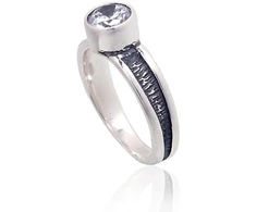 Diamond Sky Jewelry Sidabrinis žiedas su cirkoniais „Gothic“