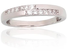 Diamond Sky Jewelry Sidabrinis žiedas su cirkoniais „Kristalo Takas VII“