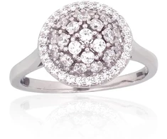 Diamond Sky Jewelry Sidabrinis žiedas su cirkoniais „Generosity“