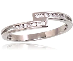 Diamond Sky Jewelry Sidabrinis žiedas su cirkoniais „Kometa V“