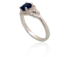Diamond Sky Jewelry Sidabrinis žiedas su cirkoniais „Širdys ir Strėlės IX“