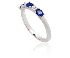 Diamond Sky Jewelry Sidabrinis žiedas su cirkoniais „Kamelija III“