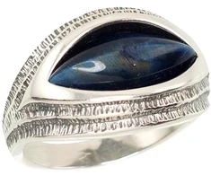 Diamond Sky Jewelry Sidabrinis žiedas su tigro akimi „Tiger Eye“