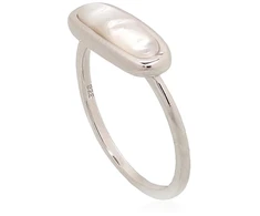 Diamond Sky Jewelry Sidabrinis žiedas su perlamutru „Opaline Dawn“