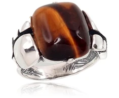Diamond Sky Jewelry Sidabrinis žiedas su tigro akimi „Tiger Eye II“