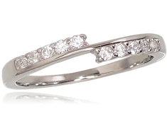 Diamond Sky Jewelry Sidabrinis žiedas su cirkoniais „Kometa VI“