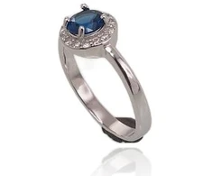 Diamond Sky Jewelry Sidabrinis žiedas su cirkoniais „Prabanga II“