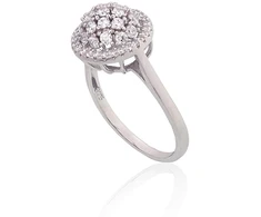 Diamond Sky Jewelry Sidabrinis žiedas su cirkoniais „Generosity“