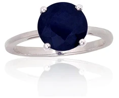 Diamond Sky Jewelry Sidabrinis žiedas su safyrais „Naujoji Klasika II“