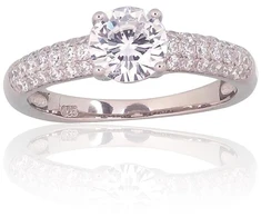 Diamond Sky Jewelry Sidabrinis žiedas su cirkoniais „Junona XII“