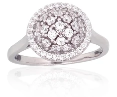 Diamond Sky Jewelry Sidabrinis žiedas su cirkoniais „Generosity“