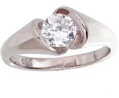 Diamond Sky Jewelry Sidabrinis žiedas su cirkoniais „Rotunda“