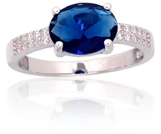 Diamond Sky Jewelry Sidabrinis žiedas su cirkoniais „Adamas“