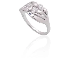 Diamond Sky Jewelry Sidabrinis žiedas su cirkoniais „Louise IV“