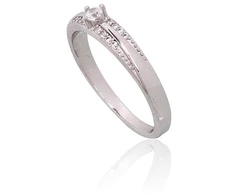 Diamond Sky Jewelry Sidabrinis žiedas su cirkoniais „Crystal Whisper“