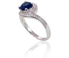 Diamond Sky Jewelry Sidabrinis žiedas su cirkoniais „Kometa II“