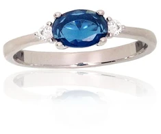 Diamond Sky Jewelry Sidabrinis žiedas su cirkoniais „Sidabrinis Mist II“