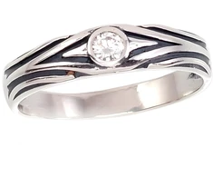 Diamond Sky Jewelry Sidabrinis žiedas su cirkoniais „Marcus“