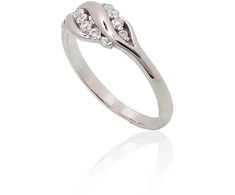 Diamond Sky Jewelry Sidabrinis žiedas su cirkoniais „Louise“
