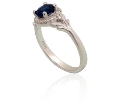 Diamond Sky Jewelry Sidabrinis žiedas su cirkoniais „Širdys ir Strėlės IX“
