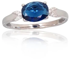 Diamond Sky Jewelry Sidabrinis žiedas su cirkoniais „Sidabrinis Mist IV“